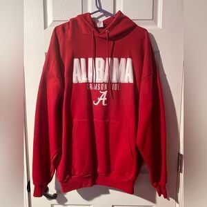 University Of Alabama Hooded Sweatshirt With Kangaroo Pocket. Hanes 3XL